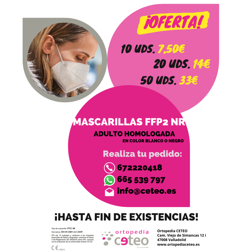 Mascarillas FFP2 homologadas de adulto en blanco y negro