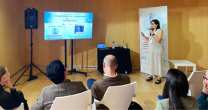 Eva García, de ortopedia CETEO expone los avances del proyecto Lower Luimb en el Foro de Salud